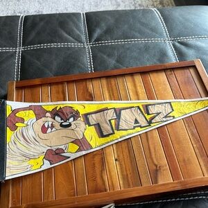 Vintage Y2K Wincraft Taz pennant​